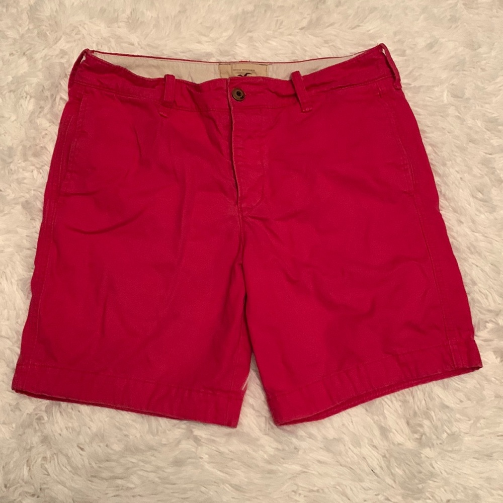 Hollister mens shorts pink size 33